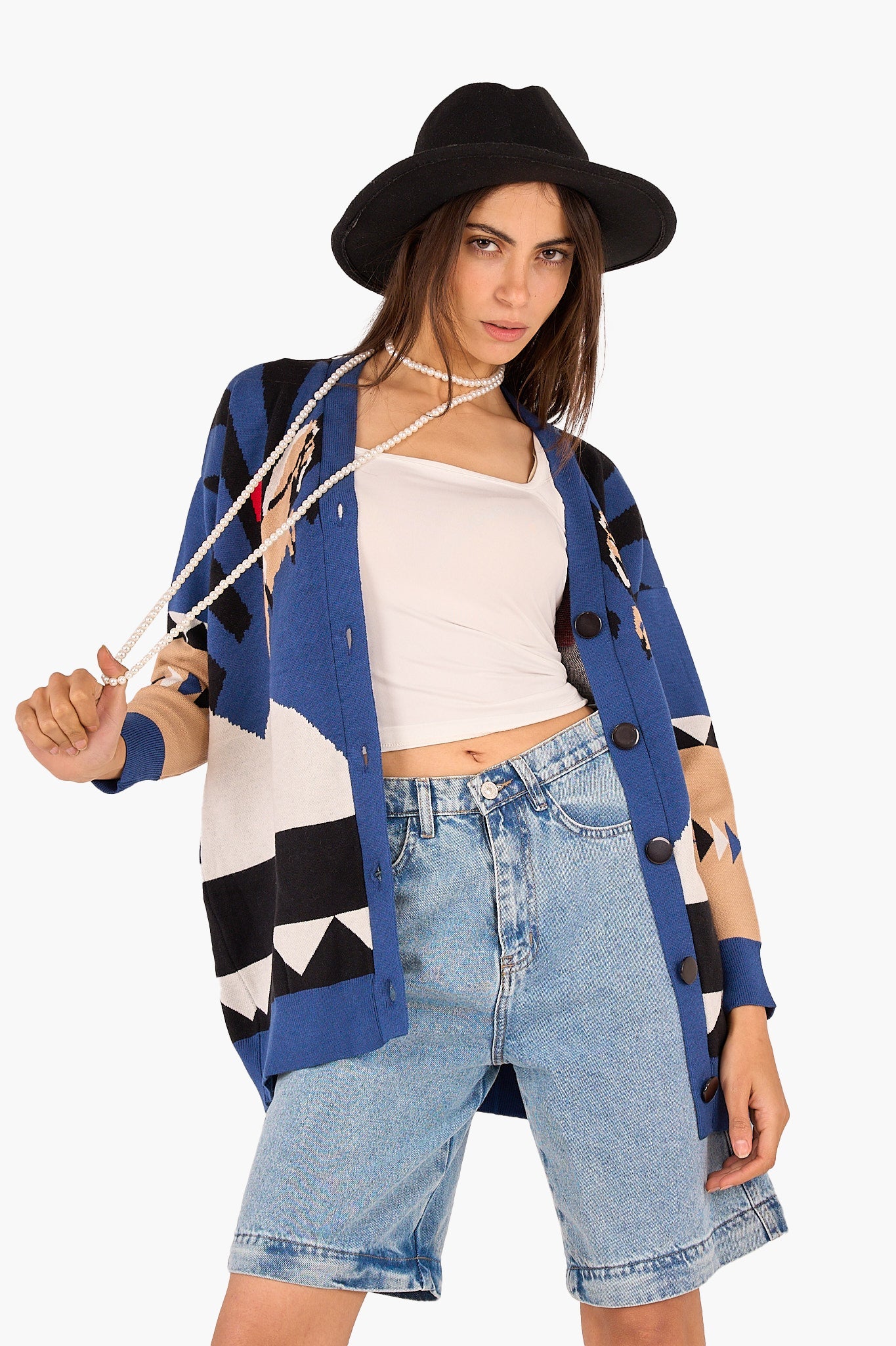 Horse Printed Cardigan