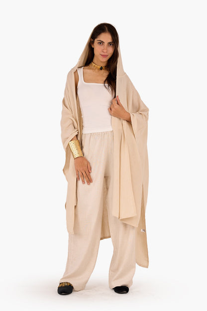 Hooded Asymmetrical Kimono