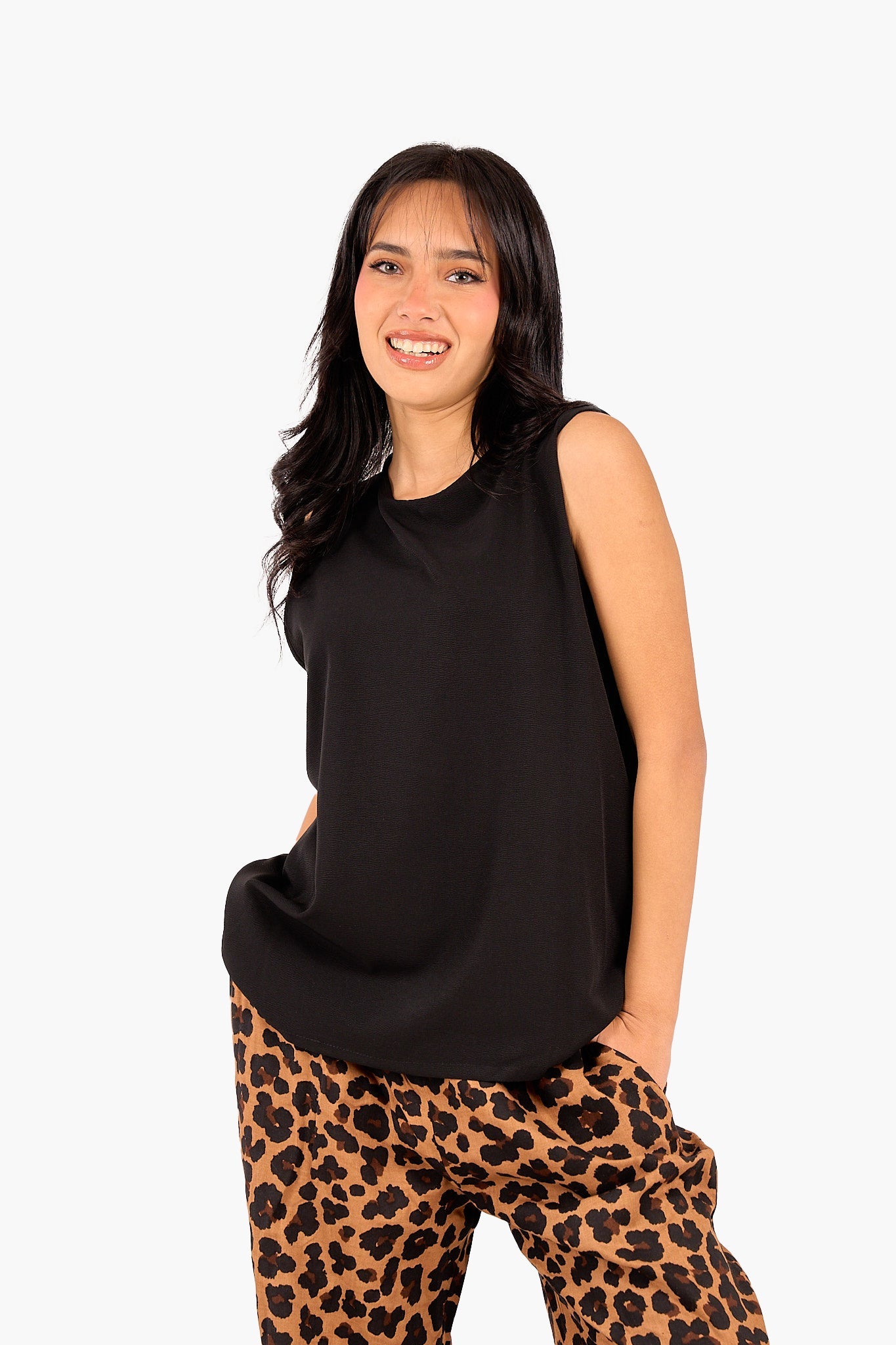 Tencel Sleeveless Blouse
