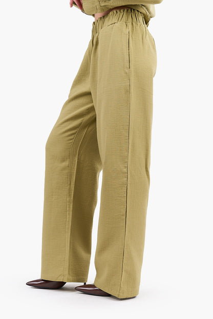 Relaxed Tencel Wide-Leg Pants