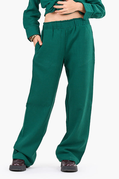 Relaxed Tencel Wide-Leg Pants