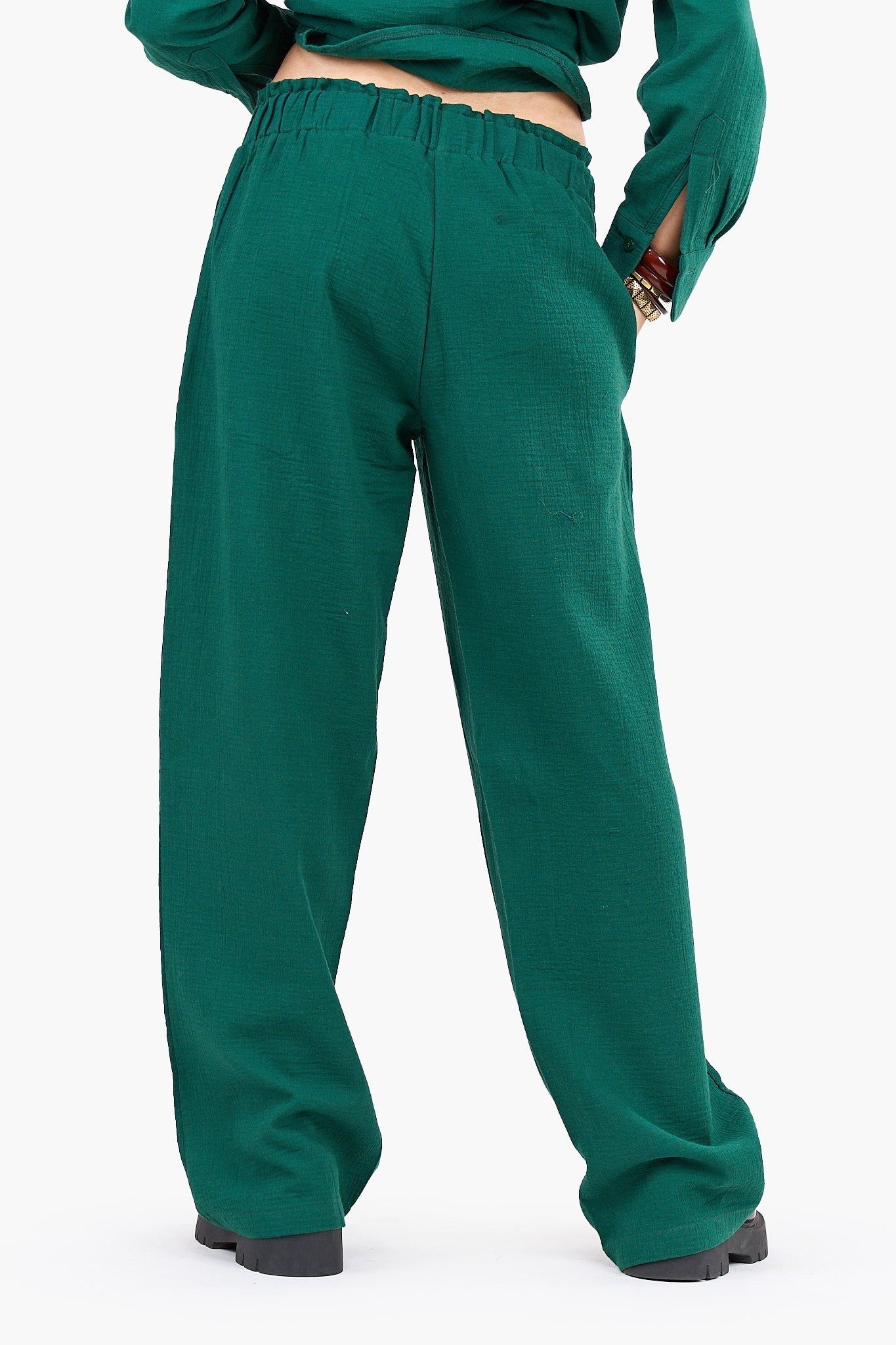 Relaxed Tencel Wide-Leg Pants