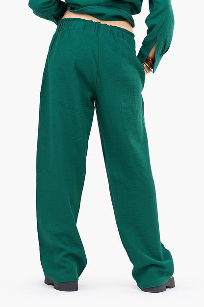 Relaxed Tencel Wide-Leg Pants