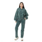 Olive Casual Zip-up Jacket & Pants Set