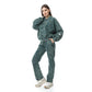 Olive Casual Zip-up Jacket & Pants Set