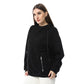 Black Hoodie with Zipper Pockets