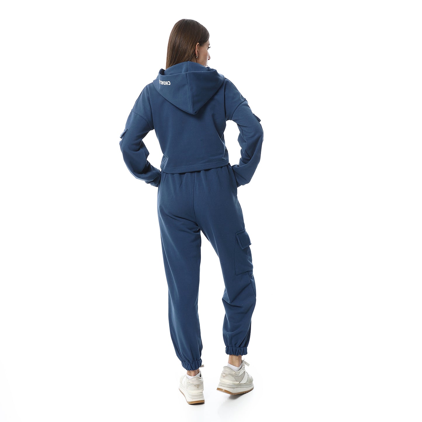 Indigo High-Hip Hoodie & Sweatpants Pajama Set