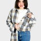 Beige Wool Checked Shirt