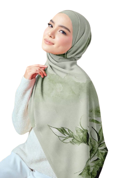 Printed Chiffon Crepe Scarf