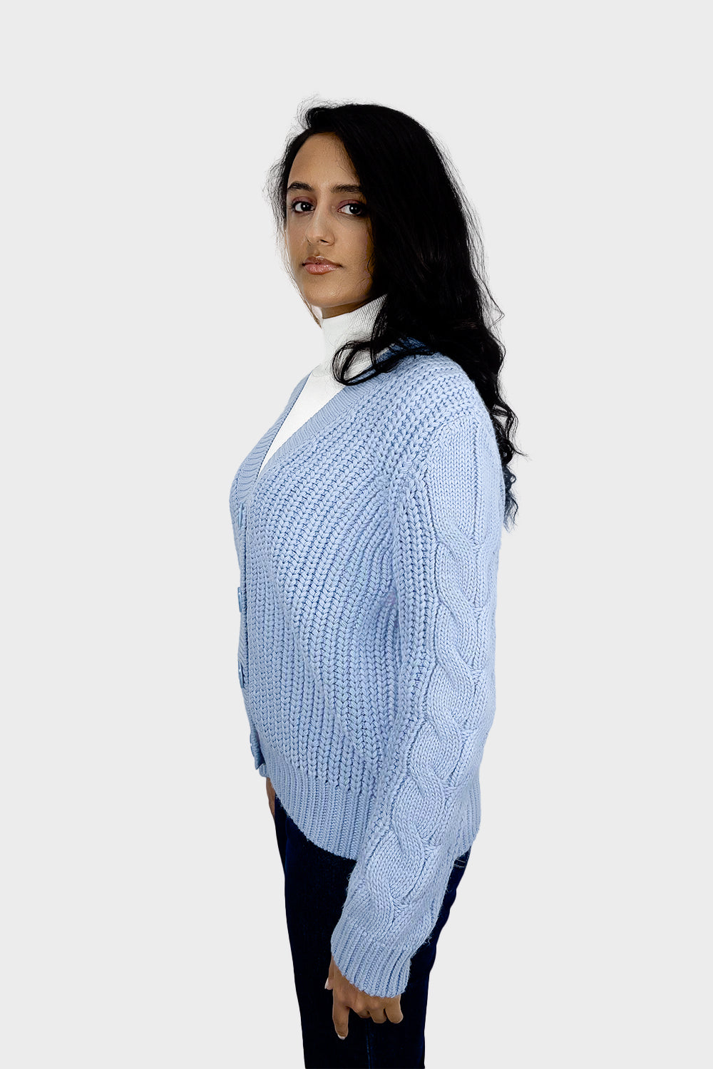 Light Blue Knitted Sweater