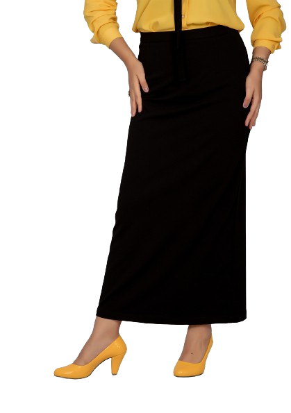 Smoky Plain Maxi Skirt