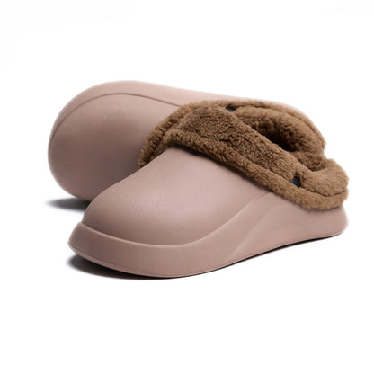 Light Coffee Plain Mega Clog Slipper