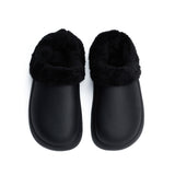 Black Plain Mega Clog Slipper