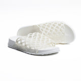 White Perforated Marbella Slide