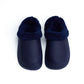 Navy Plain Mega Clog Slipper