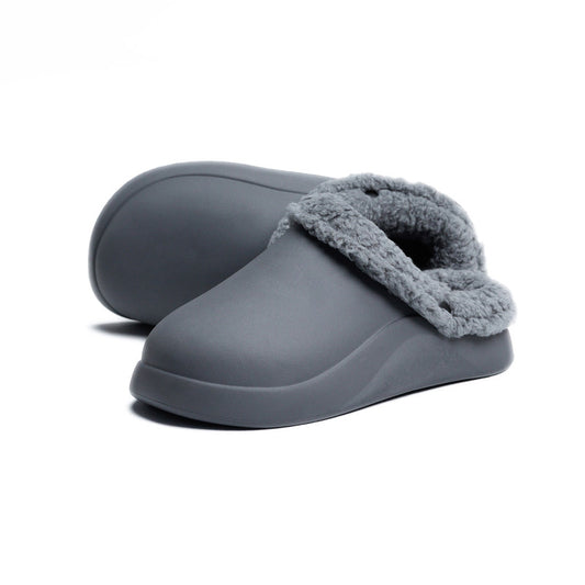 Gray Plain Mega Clog Slipper