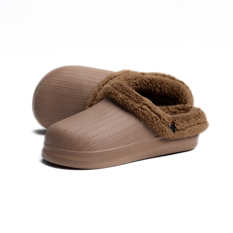 Coffee Textured Rubber Sabo Clog for Girls