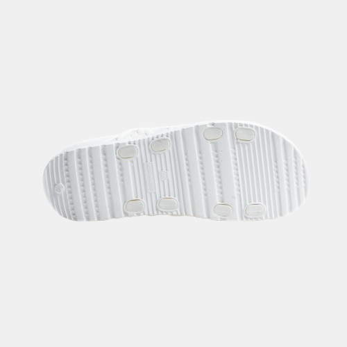 White Perforated Marbella Slide