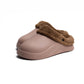 Light Coffee Plain Mega Clog Slipper