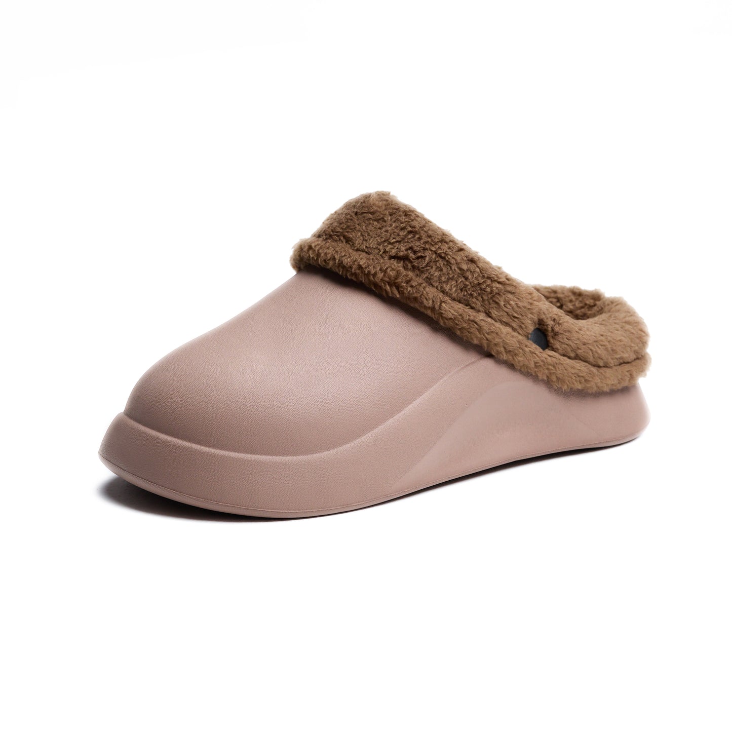 Light Coffee Plain Mega Clog Slipper