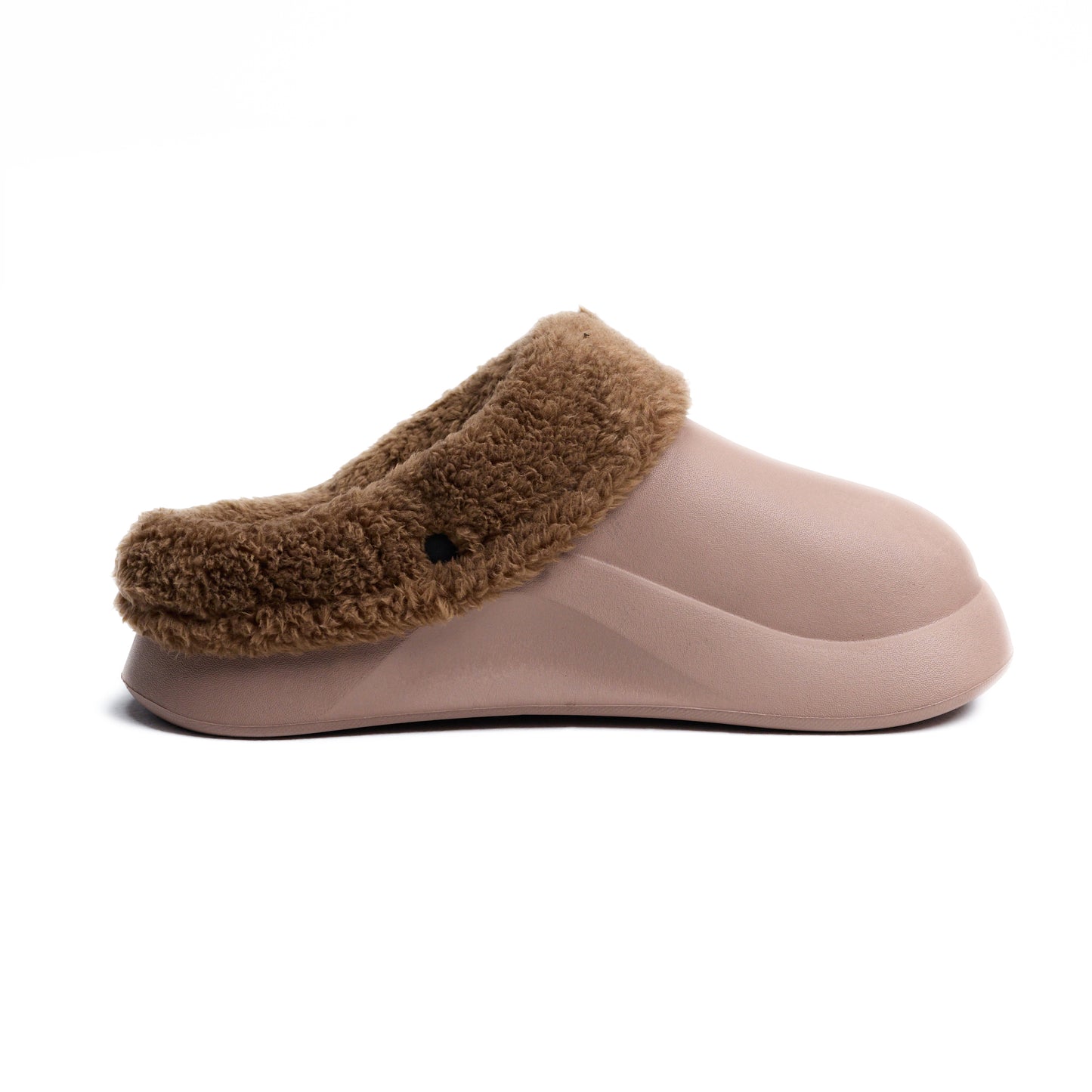 Light Coffee Plain Mega Clog Slipper