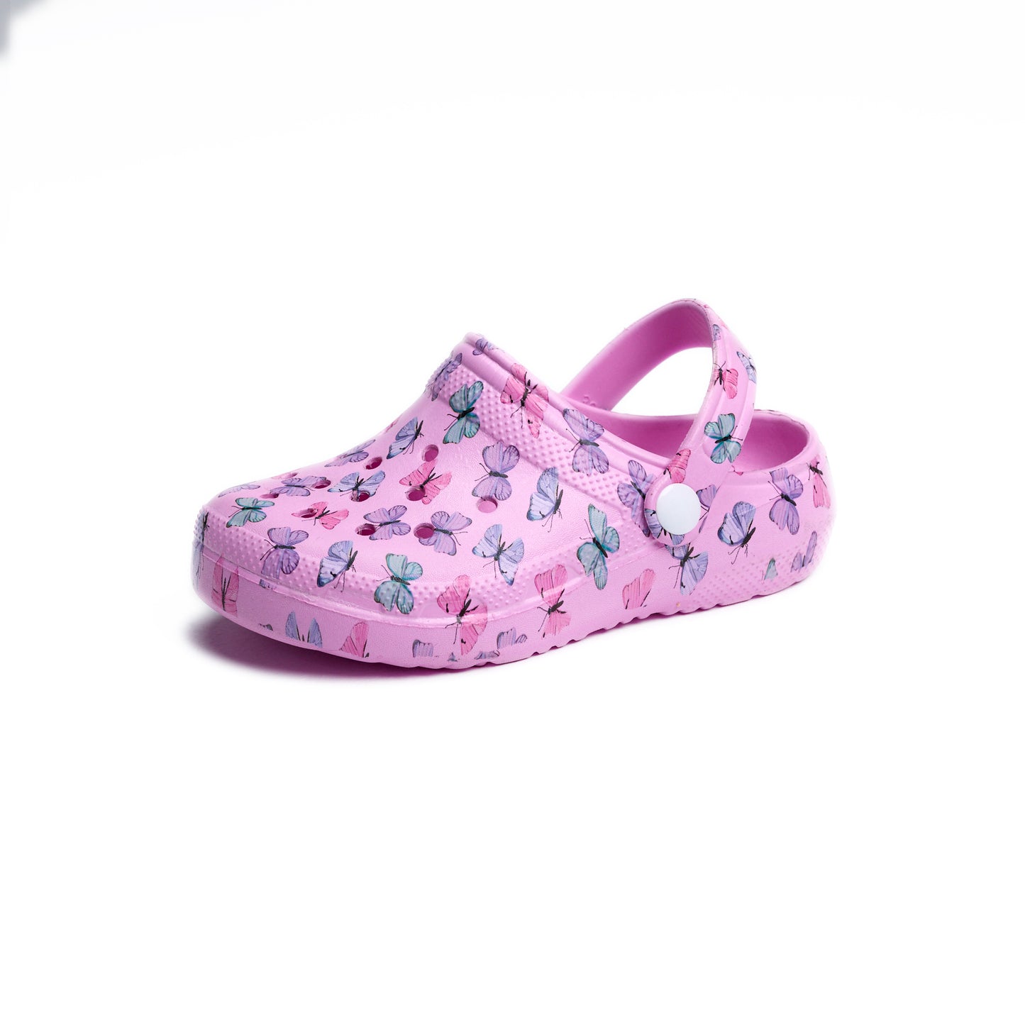 Rose Butterflies Print Pronto PK6 Clog for Baby Girls