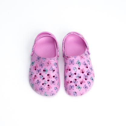 حذاء كلوج برونتو PK6 بطبعة فراشات وردية للبنات