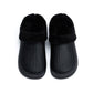 Black Textured Rubber Sabo Clog for Girls