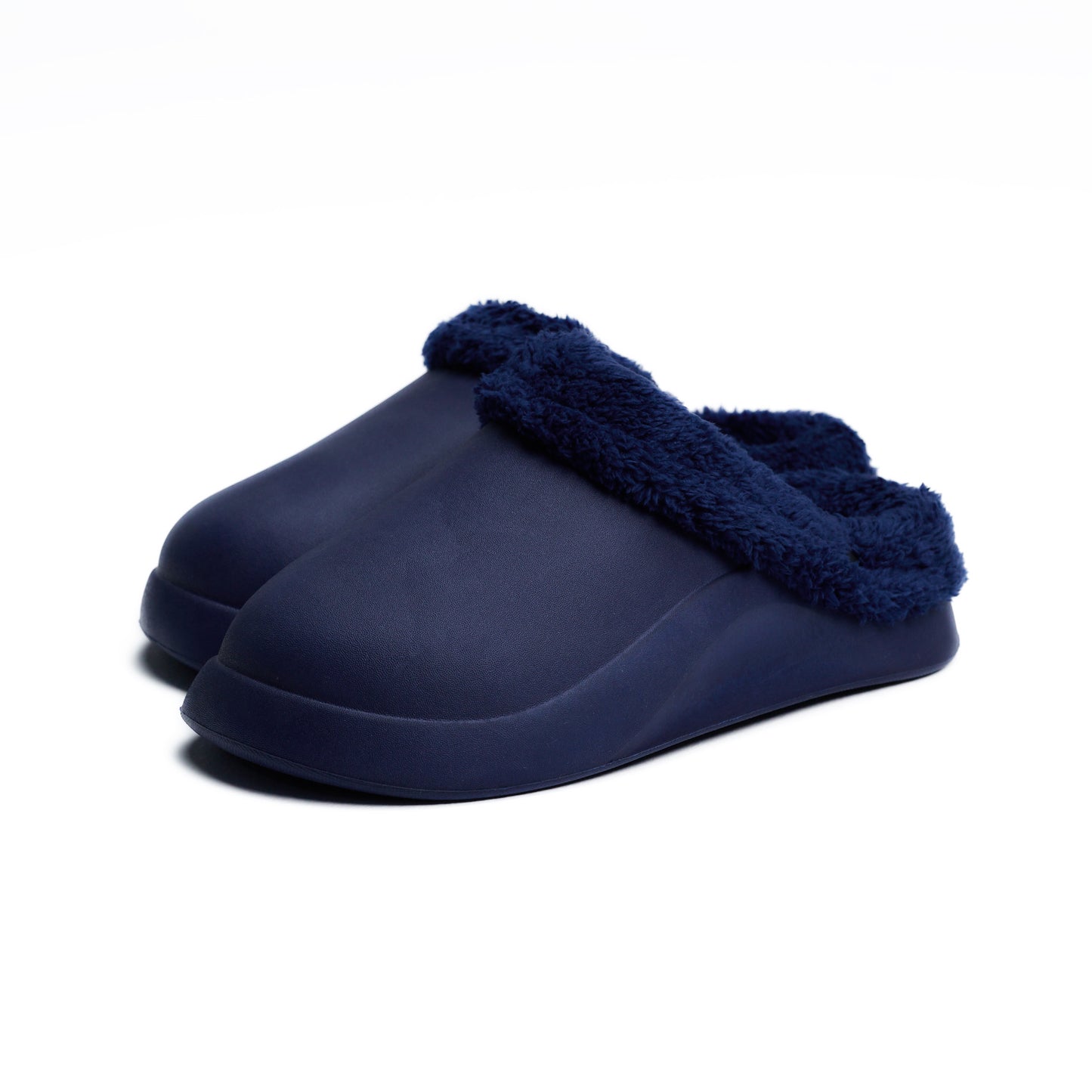 Navy Plain Mega Clog Slipper