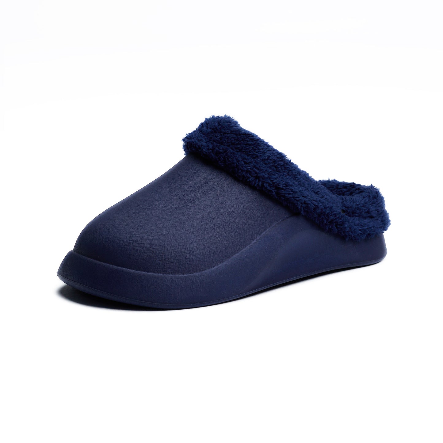 Navy Plain Mega Clog Slipper