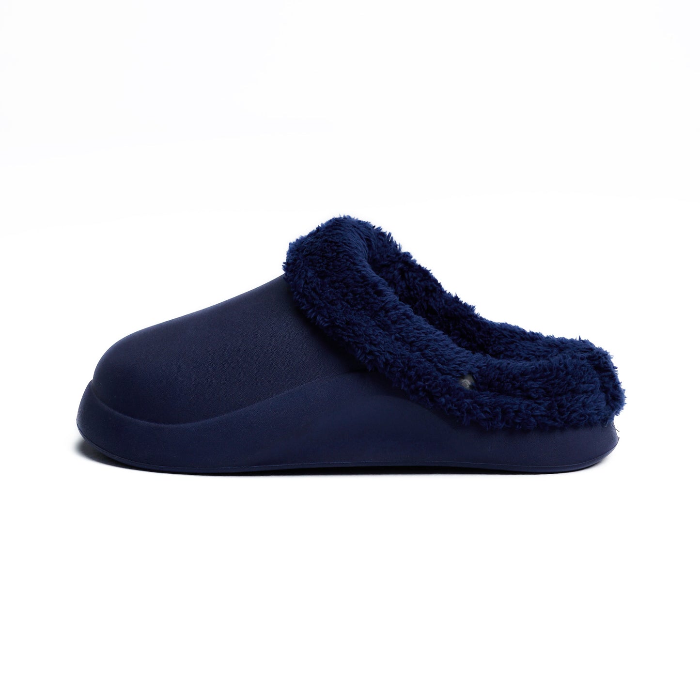 Navy Plain Mega Clog Slipper