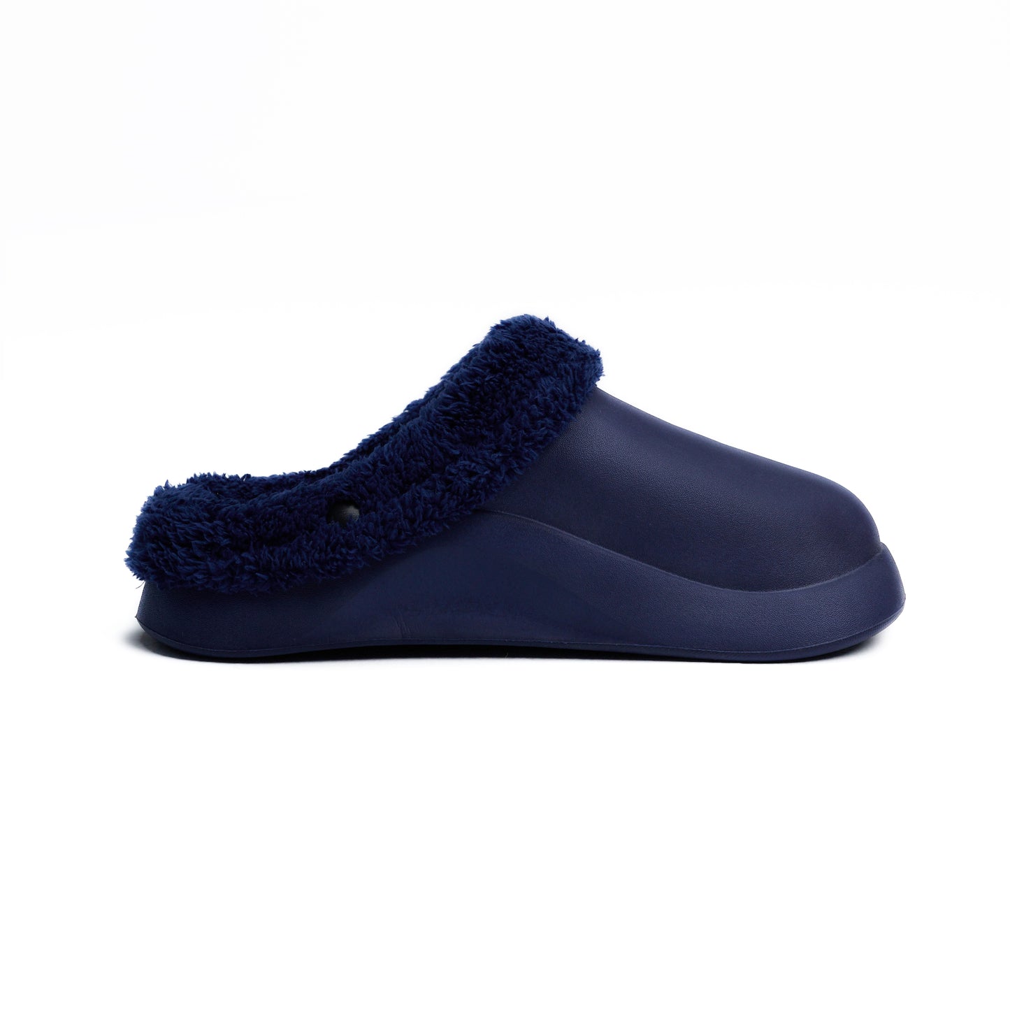 Navy Plain Mega Clog Slipper