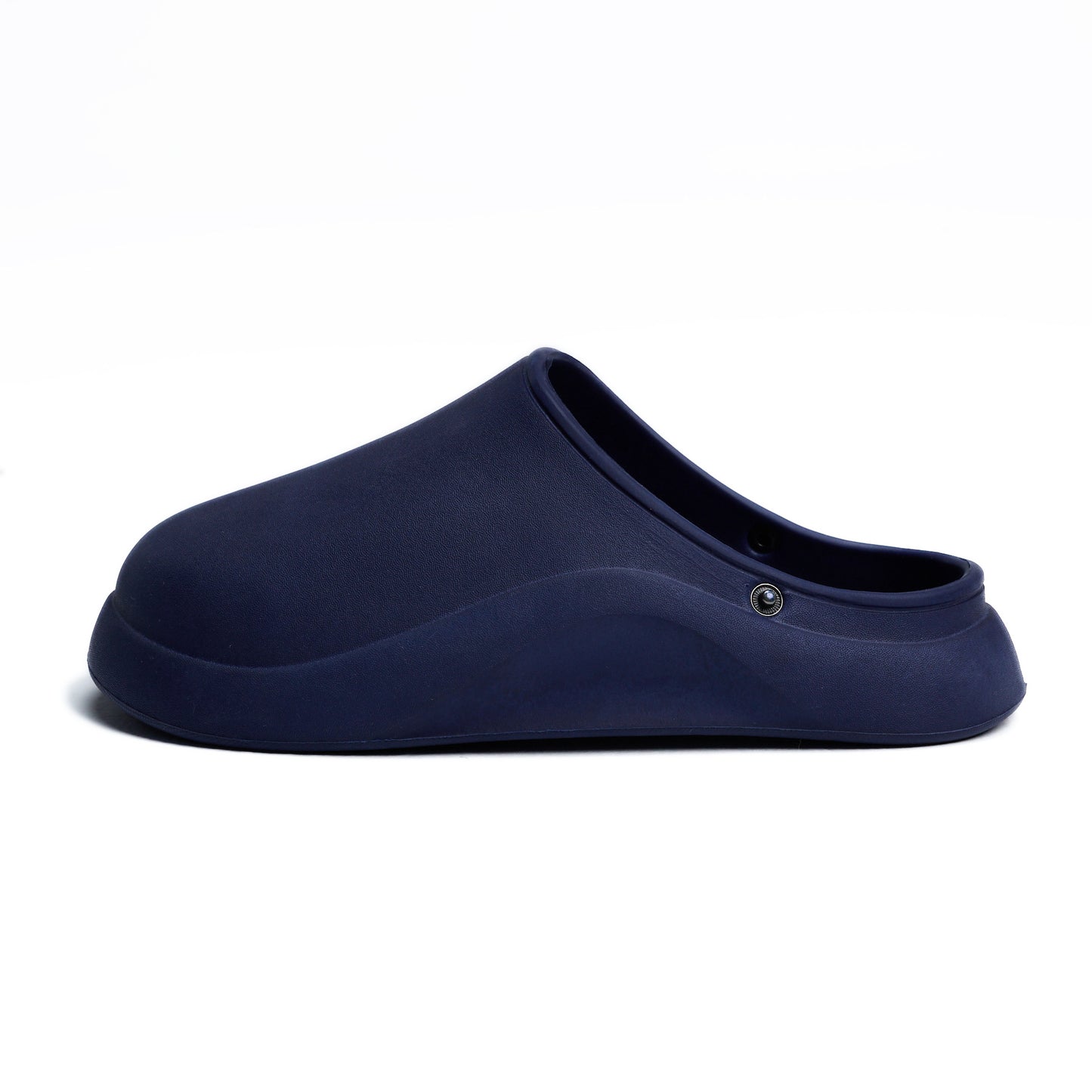 Navy Plain Mega Clog Slipper