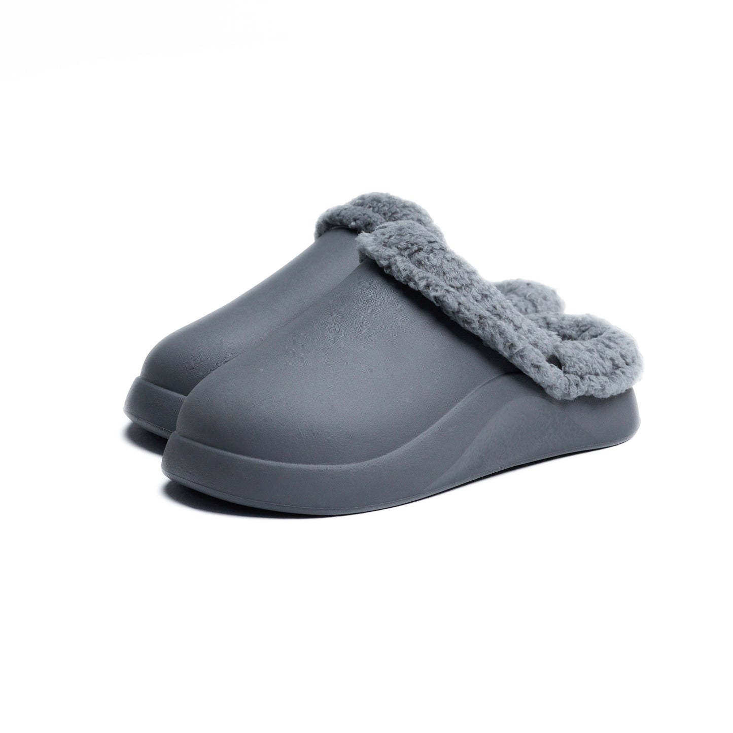 Gray Plain Mega Clog Slipper