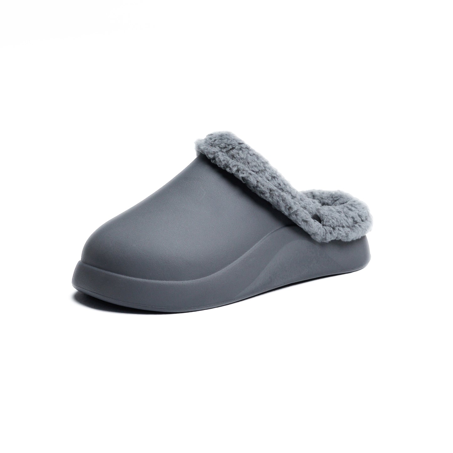 Gray Plain Mega Clog Slipper