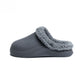 Gray Plain Mega Clog Slipper