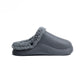 Gray Plain Mega Clog Slipper