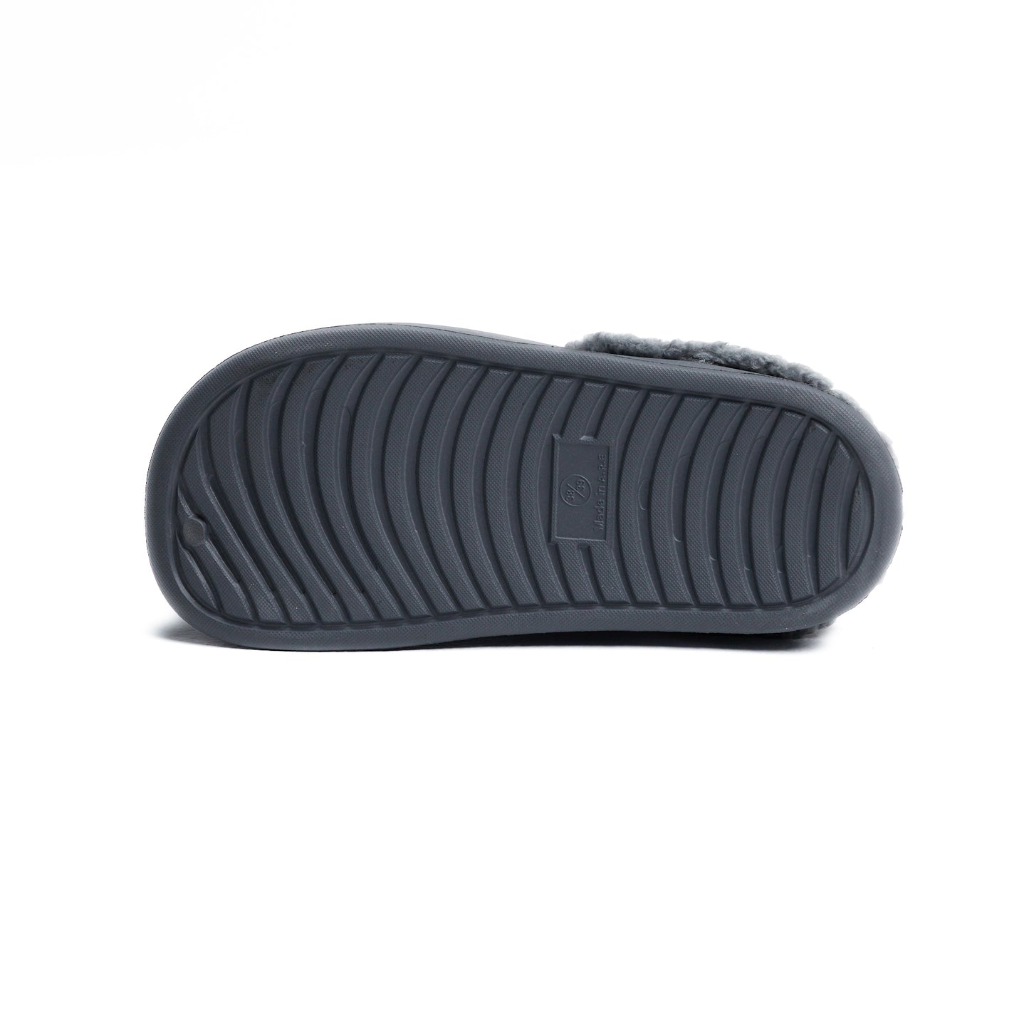 Gray Plain Mega Clog Slipper