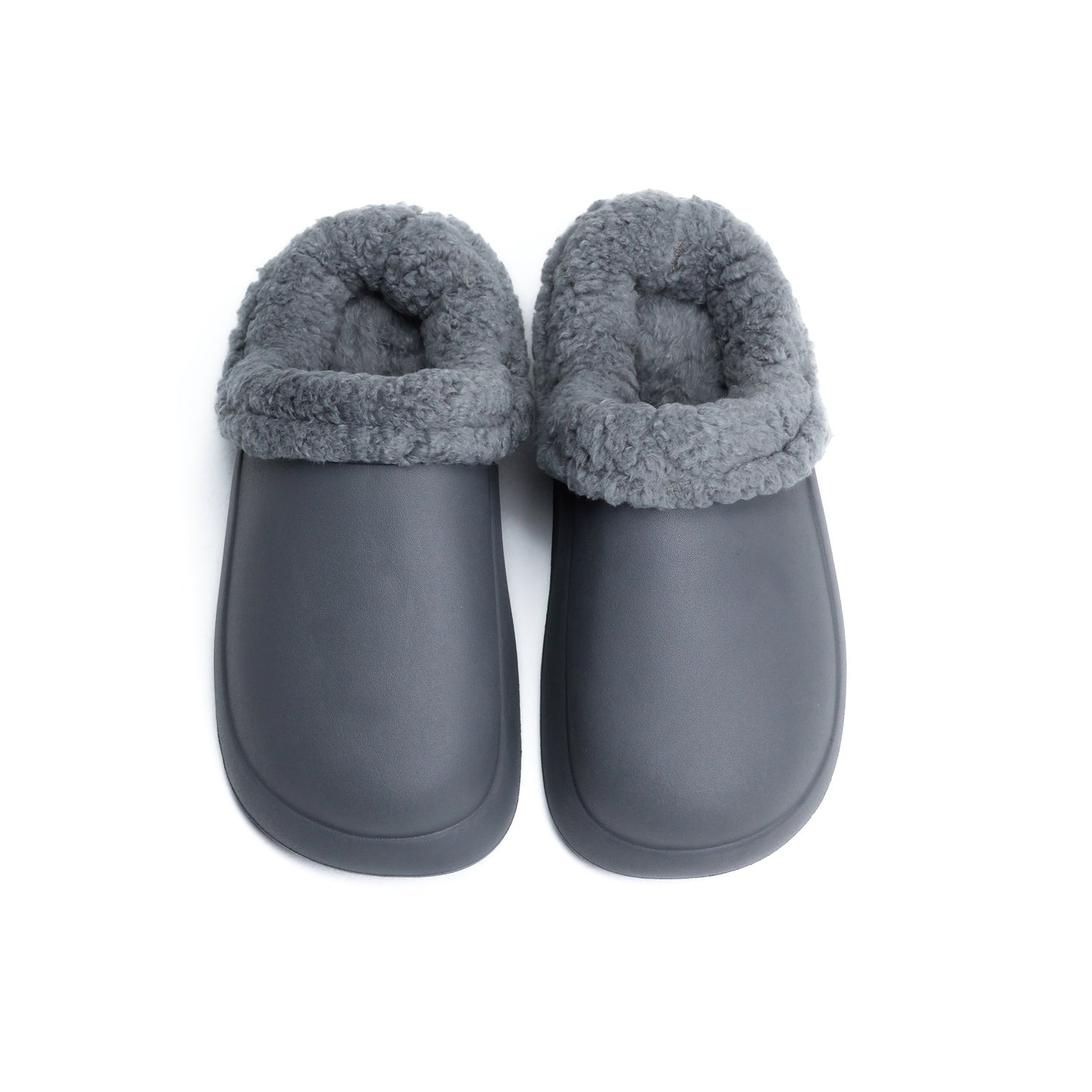 Gray Plain Mega Clog Slipper