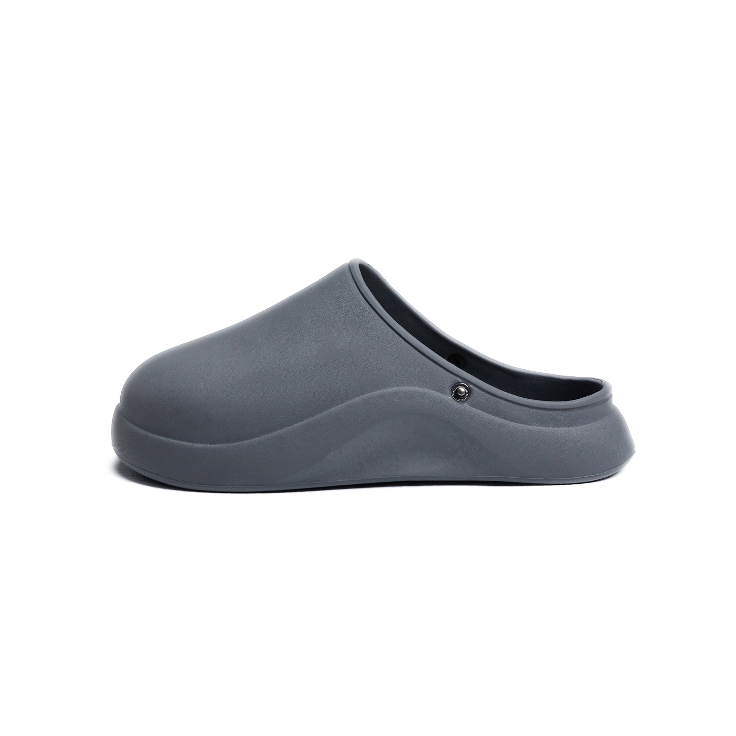 Gray Plain Mega Clog Slipper