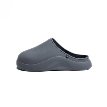Gray Plain Mega Clog Slipper
