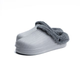 Gray Textured Rubber Sabo Clog for Girls