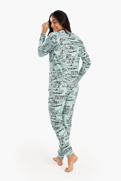 طقم بيجامة ميكي ماوس النحيف