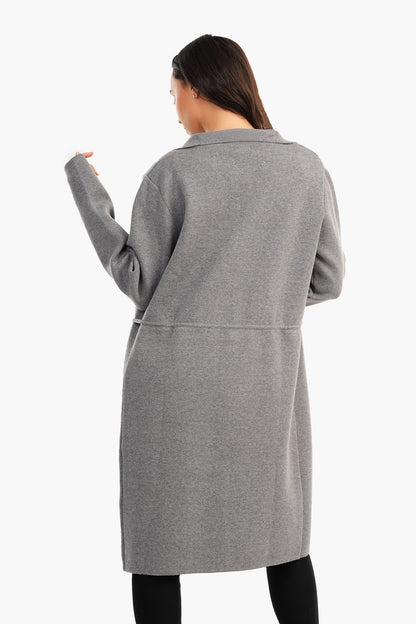 معطف بحزام رفيع