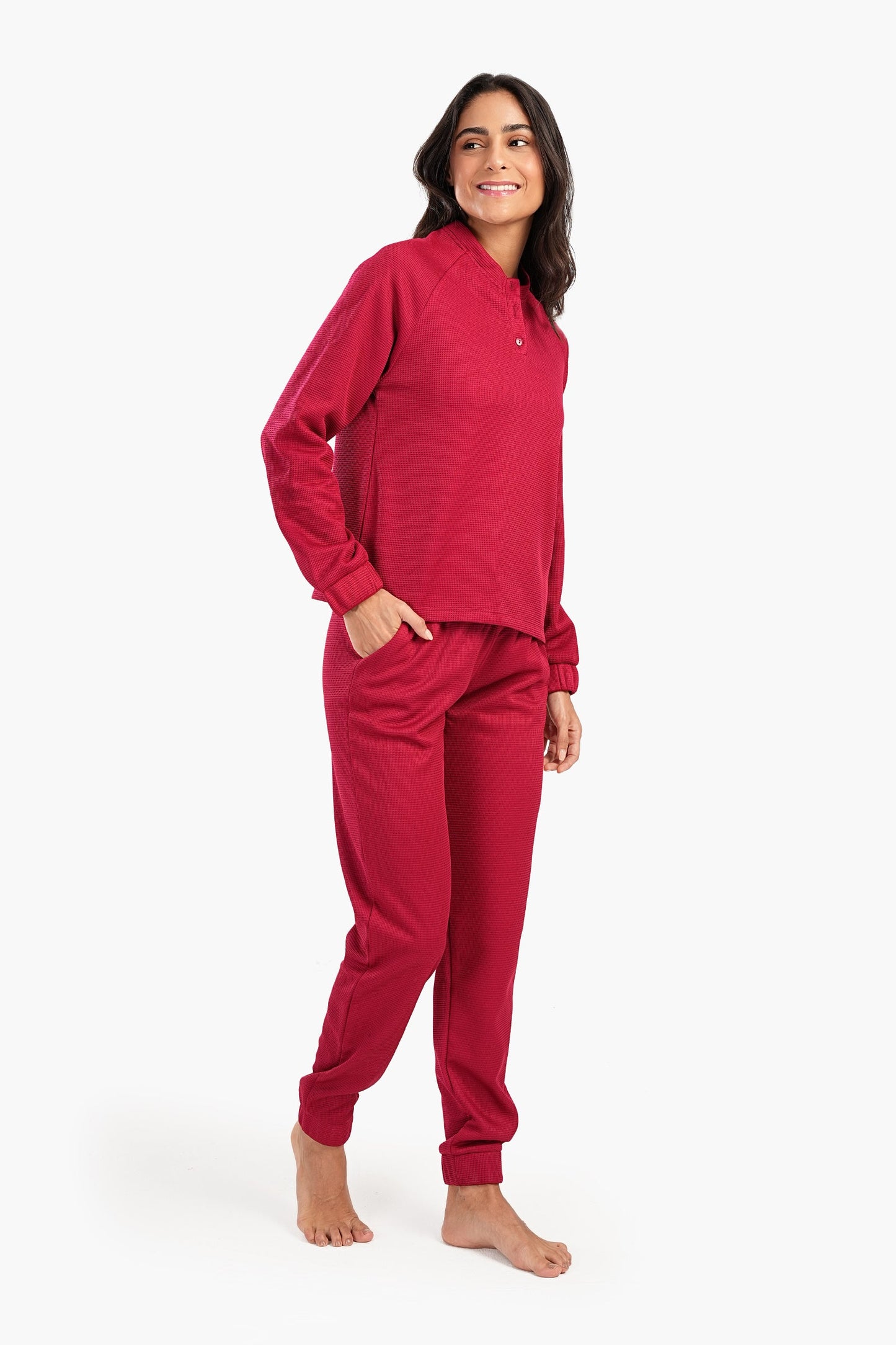 Pyjama Set With Button Closure