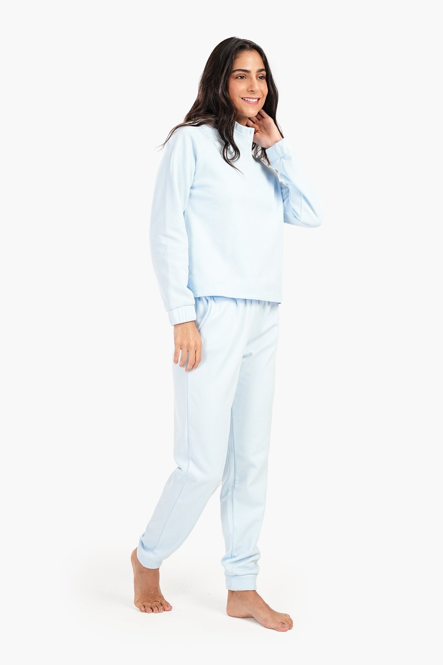 Pyjama Set With Button Closure