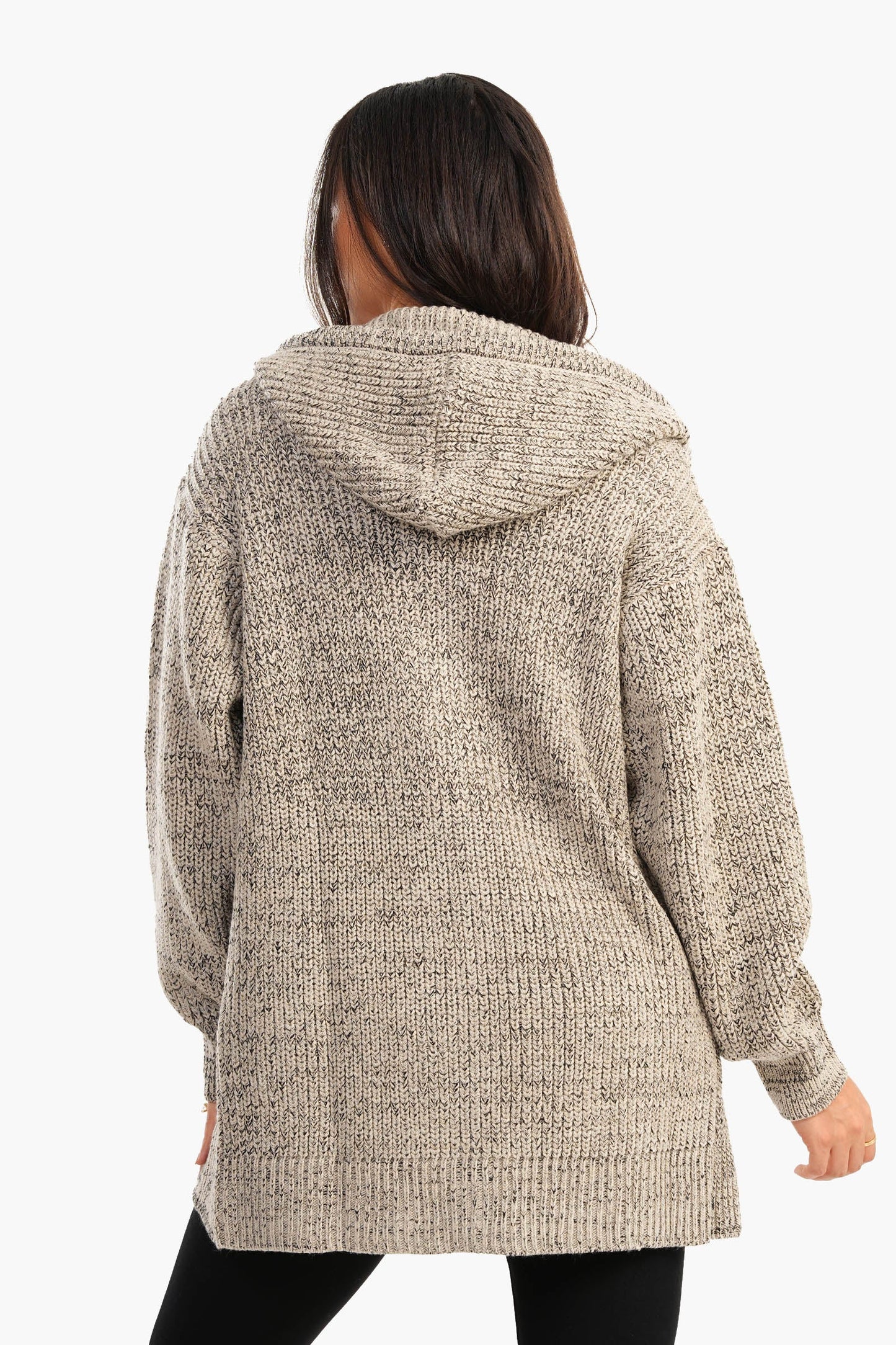 Knitted Jacket With Zipper Closure