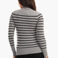 Carina Pullover with Horizontal Stripes