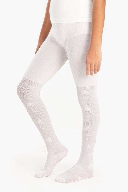 كولون قطني بنقشة نجوم للبنات