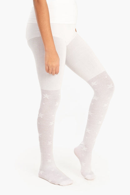 كولون قطني بنقشة نجوم للبنات